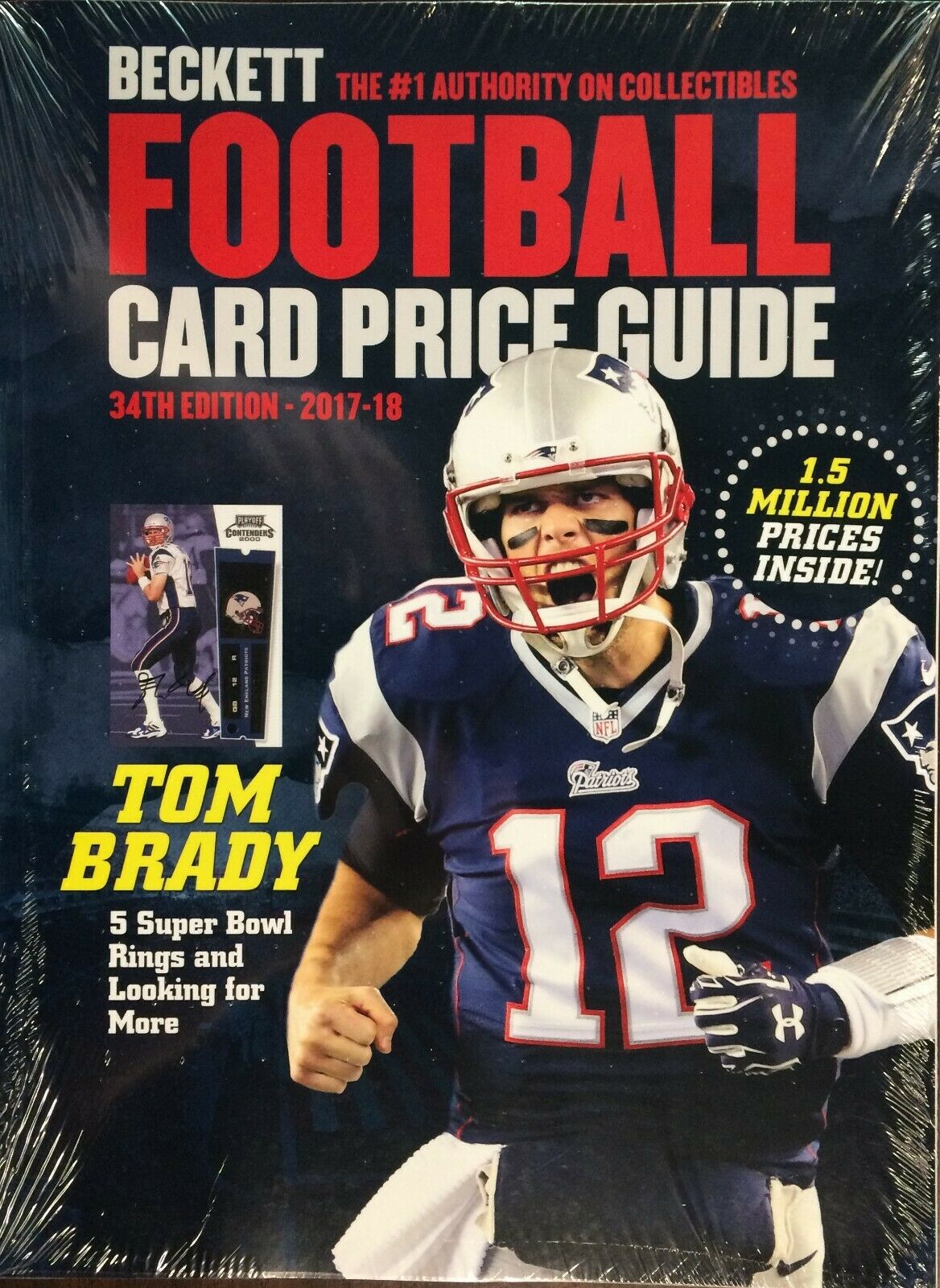 2017/18 Beckett Football Card Annual Price Guide 34th Edition $39.95srp Brady